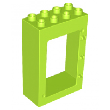 lime duplo door window frame 2 x 4 x 5