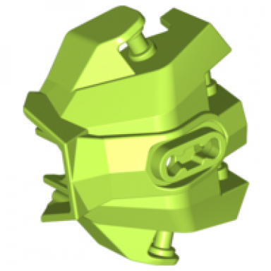 lime hero factory hand armor with handles for clips
