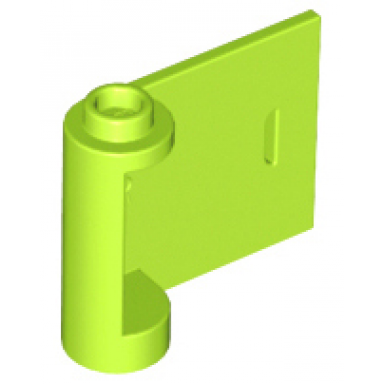 lime door 1 x 3 x 2 right - open between top and bottom hinge