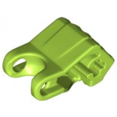 lime hero factory fist with axle hole - 4 fingers