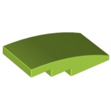 lime slope curved 4 x 2