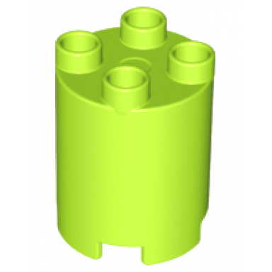 lime duplo brick round 2 x 2 x 2