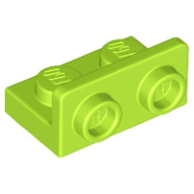 lime bracket 1 x 2 - 1 x 2 inverted