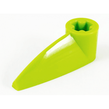 lime bionicle 1 x 3 tooth with axle hole bohrok eye