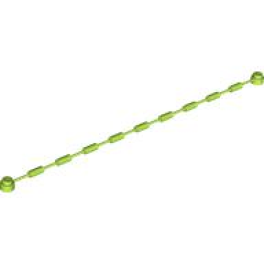 lime string with end studs and climbing grips 21l overall with same color studs and grips pattern