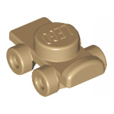 dark tan minifigure footgear roller skate