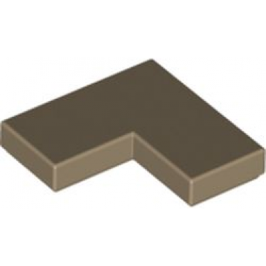 dark tan tile 2 x 2 corner