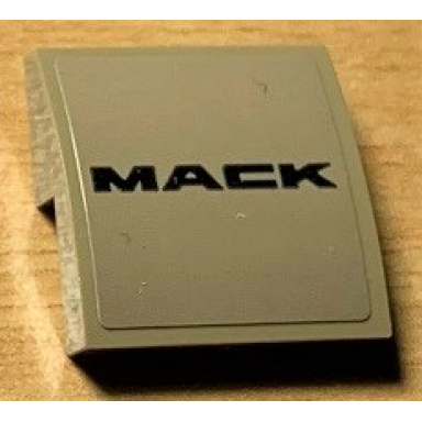 dark tan slope curved 2 x 2 x 2 3 with mack pattern sticker - set 42078