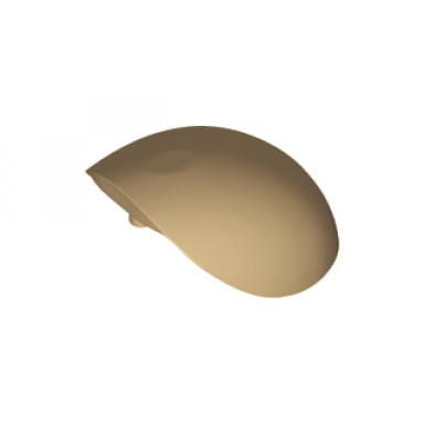 dark tan large figure armor round smooth