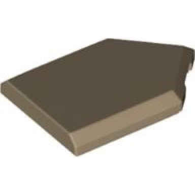 dark tan tile modified 2 x 3 pentagonal