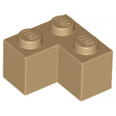 dark tan brick 2 x 2 corner