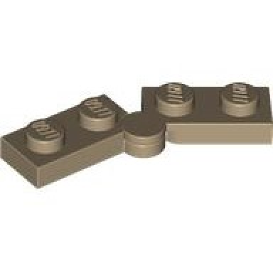 dark tan hinge plate 1 x 4 swivel 2429 2430