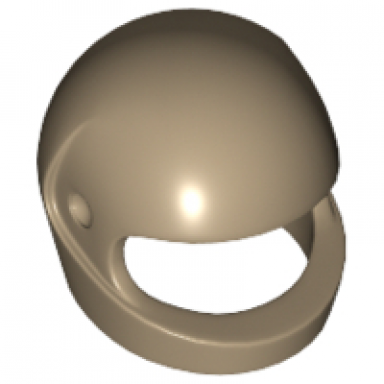 dark tan minifigure headgear helmet motorcycle standard