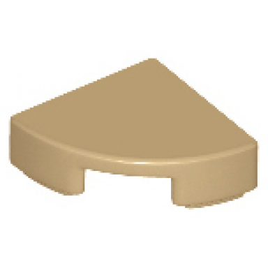 dark tan tile round 1 x 1 quarter
