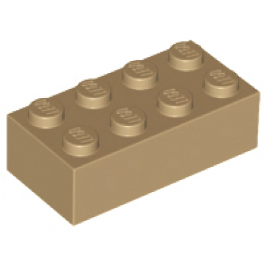 dark tan brick 2 x 4