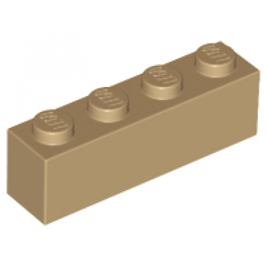 dark tan brick 1 x 4