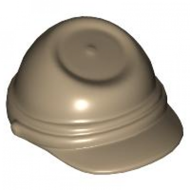 dark tan minifigure headgear cavalry cap kepi