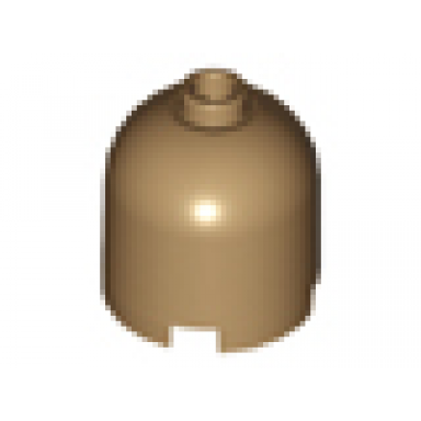 dark tan brick round 2 x 2 x 1 2 3 dome top