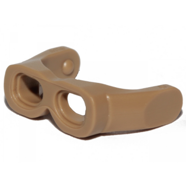 dark tan minifigure visor goggles