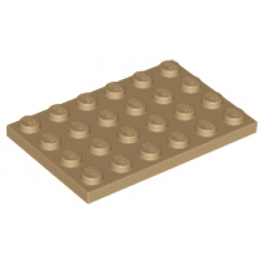dark tan plate 4 x 6