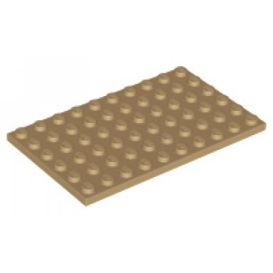 dark tan plate 6 x 10