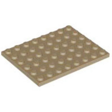 dark tan plate 6 x 8
