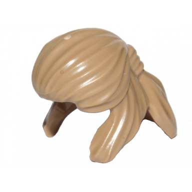 dark tan minifigure hair pulled back