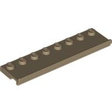 dark tan plate modified 2 x 8 with door rail