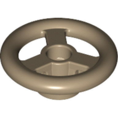 dark tan vehicle steering wheel small 2 studs diameter