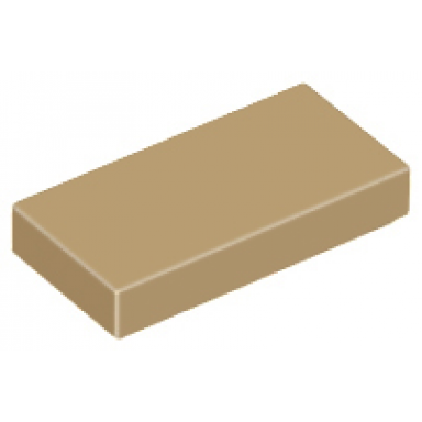 dark tan tile 1 x 2