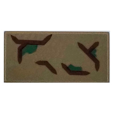 dark tan tile 1 x 2 with reddish brown cracks with green highlights pattern 2 brickheadz potted groot bark