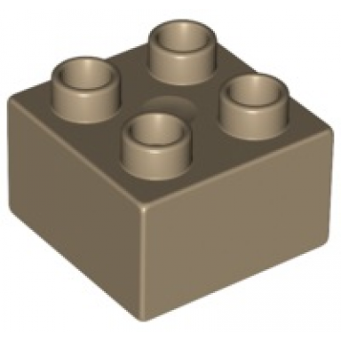 dark tan duplo brick 2 x 2