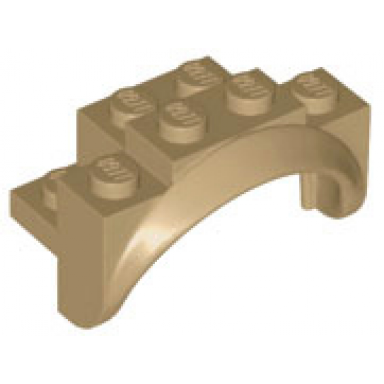 dark tan vehicle mudguard 4 x 2 1 2 x 2 with arch round solid studs and rounded legs