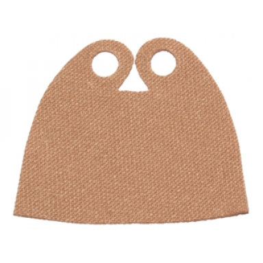 dark tan minifigure cape cloth triangle neck cut - spongy stretchable fabric