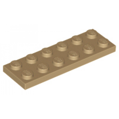 dark tan plate 2 x 6