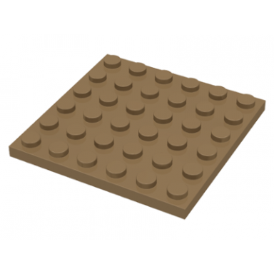 dark tan plate 6 x 6