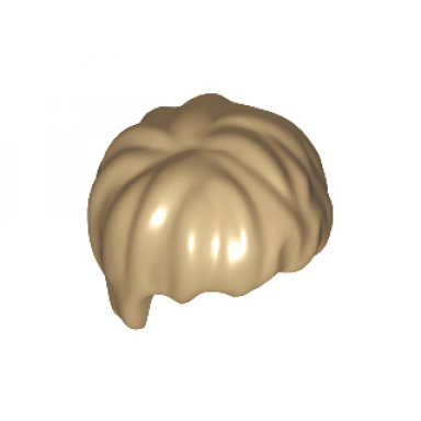 dark tan minifigure hair short tousled