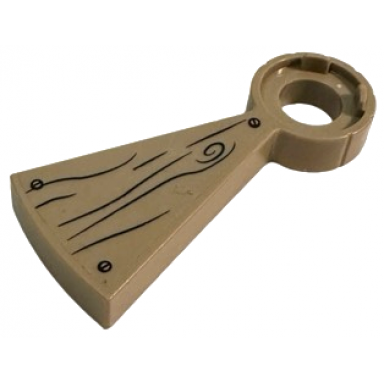 stairs spiral step with wood grain small knot and 3 screws pattern sticker - set 79103