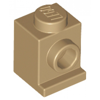 dark tan brick modified 1 x 1 with headlight