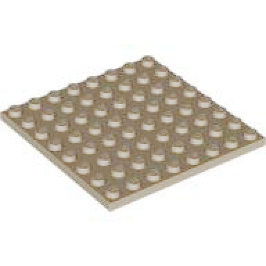 dark tan plate 8 x 8