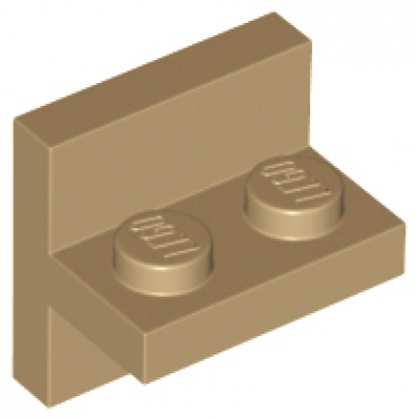 dark tan bracket 2 x 2 - 1 x 2 centered