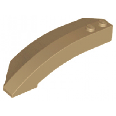 dark tan wedge 8 x 3 x 2 open right