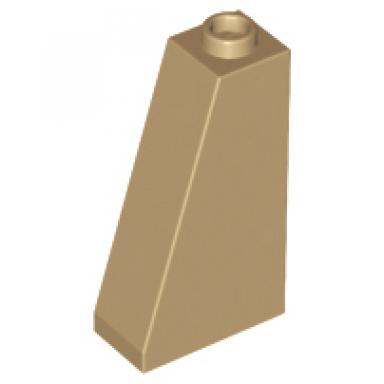 dark tan slope 75 2 x 1 x 3 - hollow stud