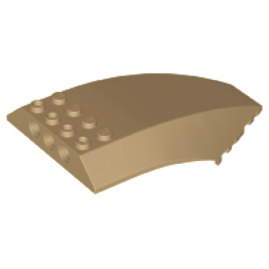dark tan windscreen 10 x 6 x 2 curved
