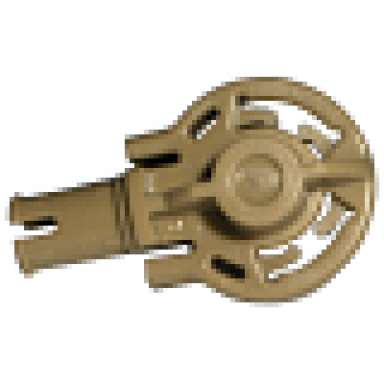 dark tan technic rotation joint ball loop with 2 perpendicular pins with friction