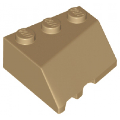 dark tan wedge 3 x 3 sloped right