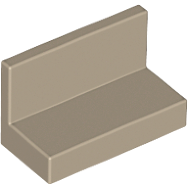 dark tan panel 1 x 2 x 1