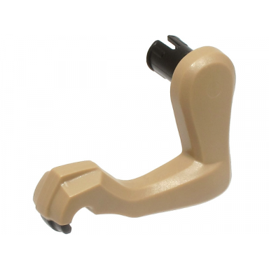 dark tan dinosaur leg small front raptor left with black pin and black claws pattern