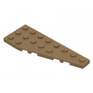 dark tan wedge plate 8 x 3 pentagonal right