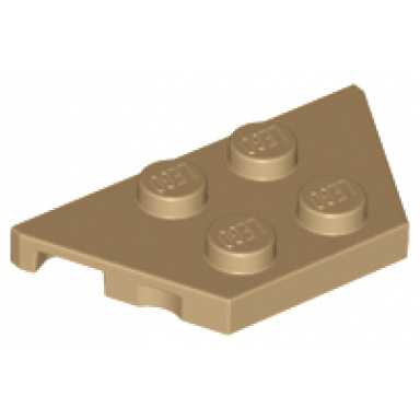 dark tan wedge plate 2 x 4